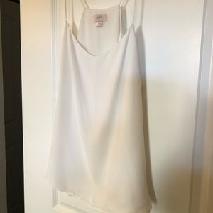 White spaghetti strap top